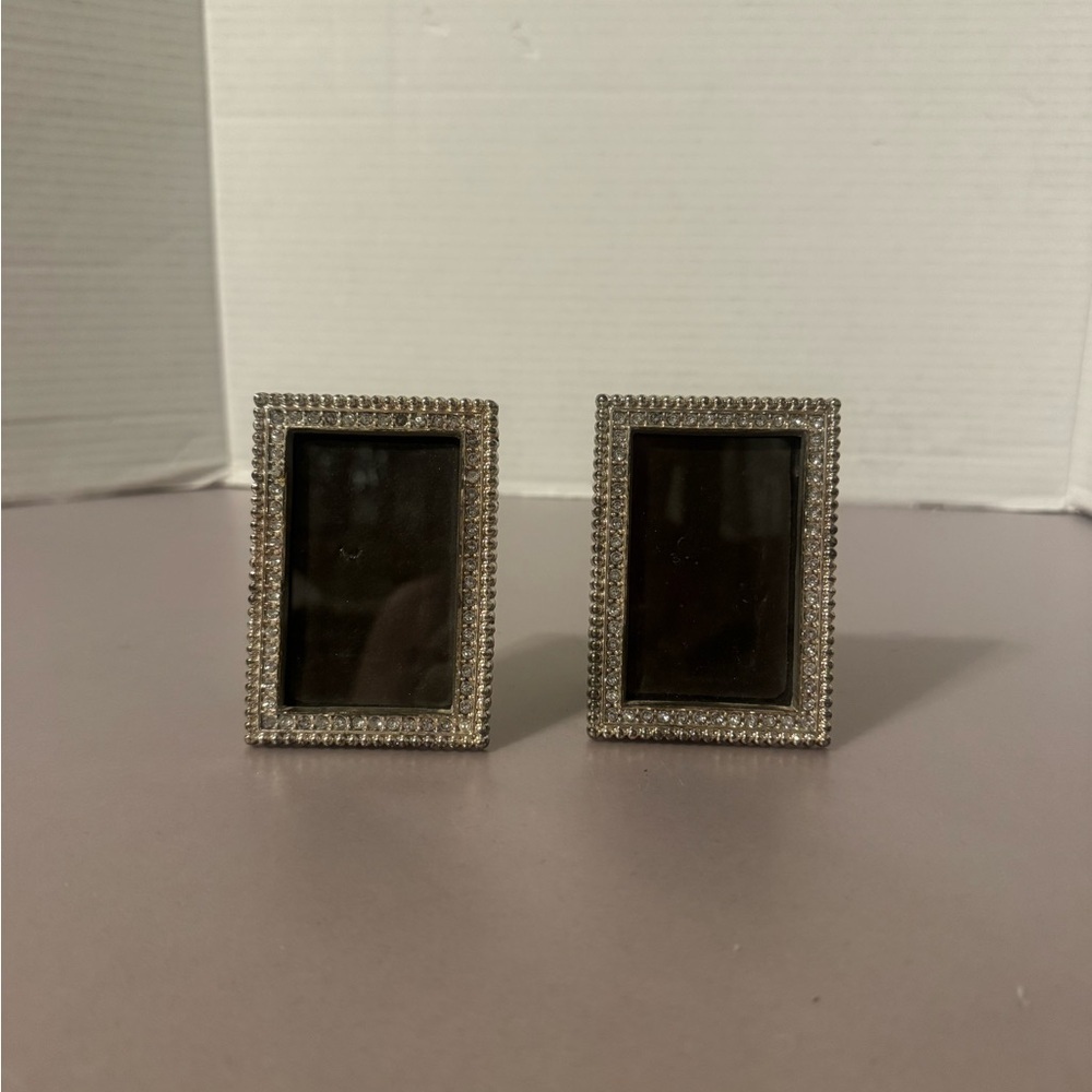 Elegant Silver and Black Photo Frames